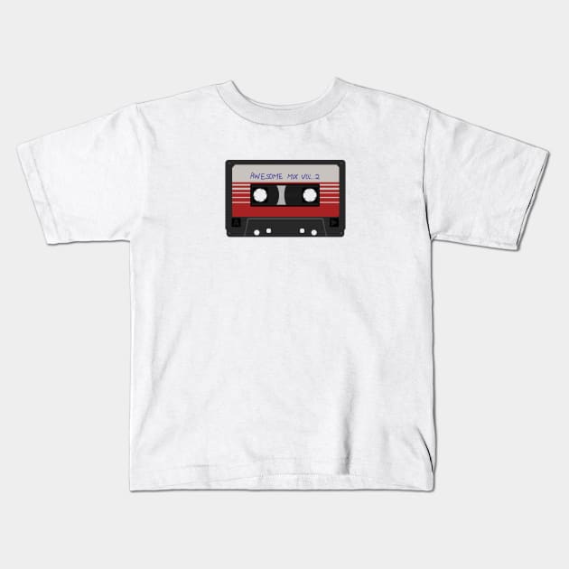 Awesome Mix Vol. 2 Kids T-Shirt by PanicTees